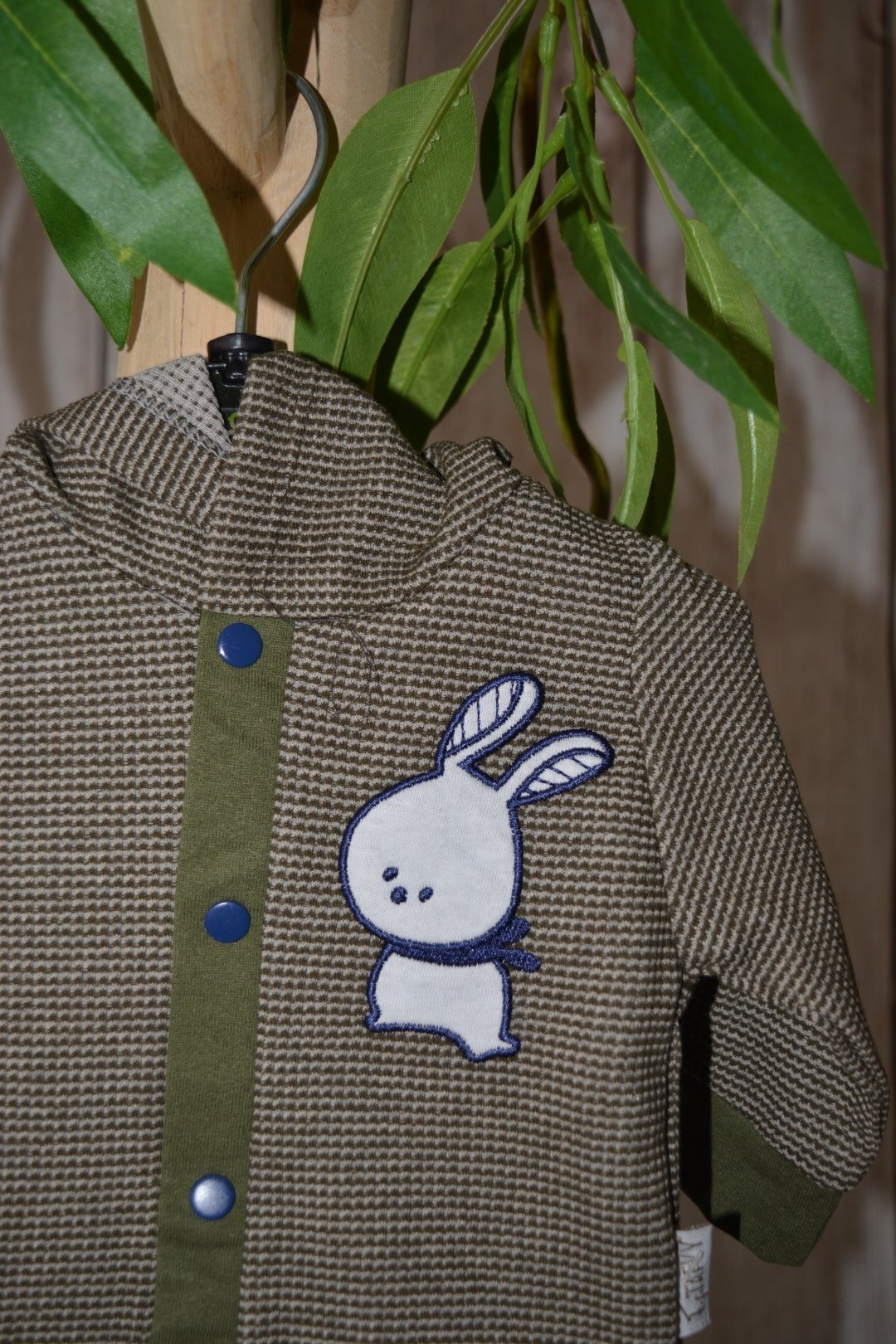 Baby kleding set met konijn plaatje