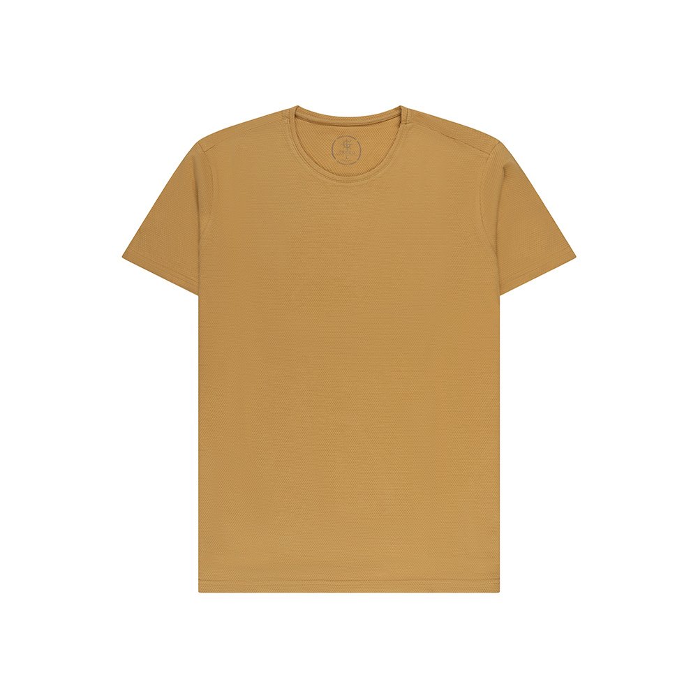 Basic T-shirt donker geel