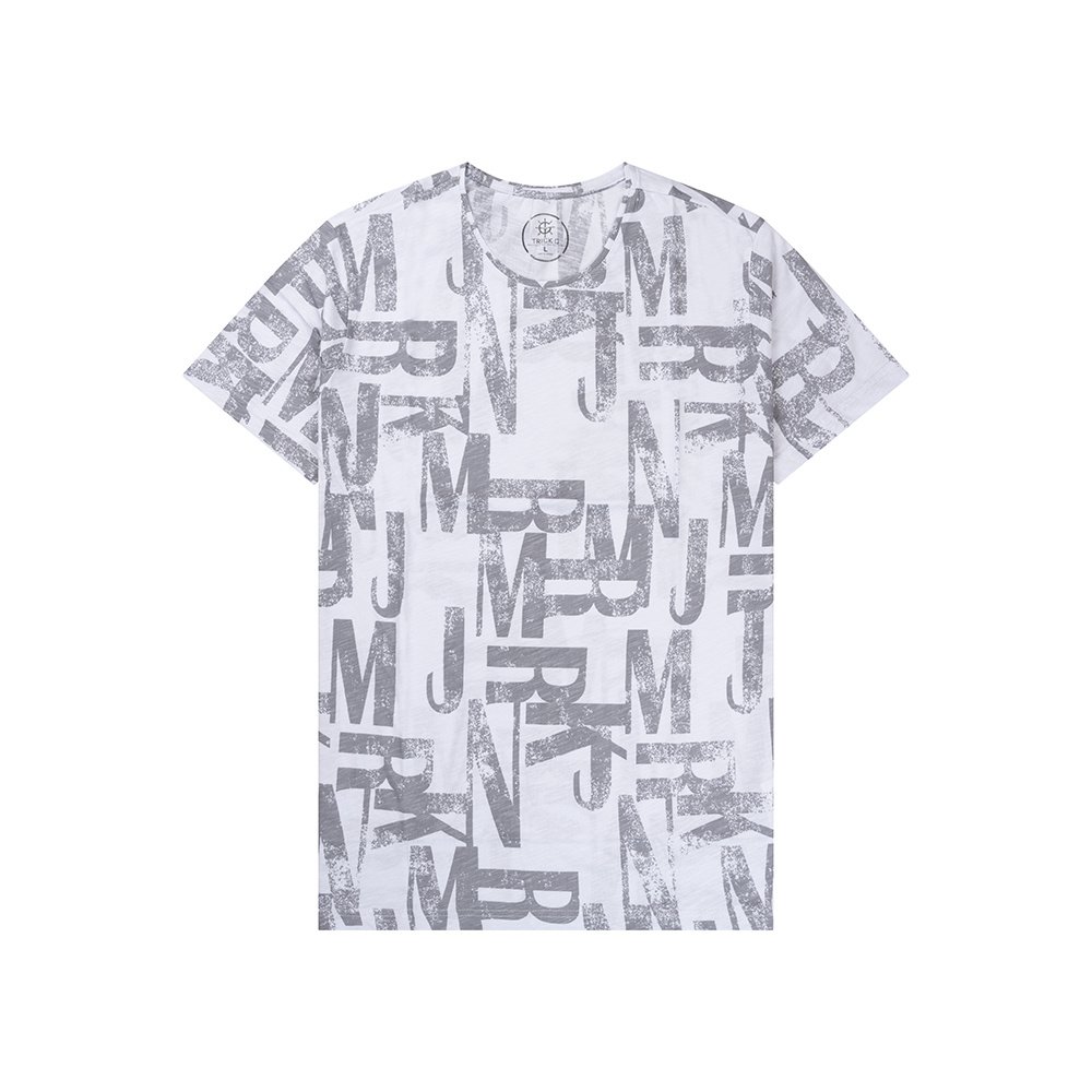 Basic wit T-shirt met letters