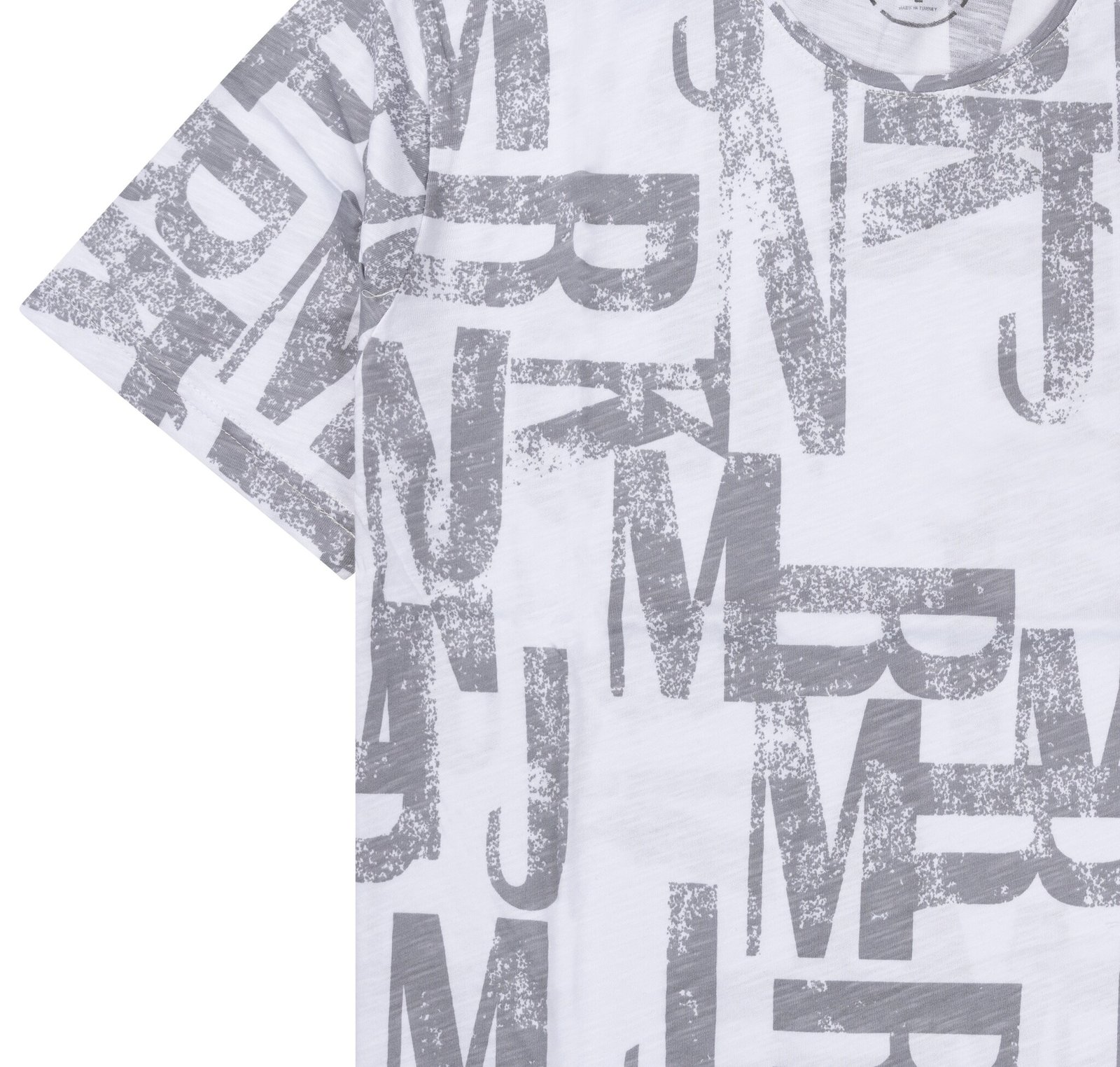 Basic wit T-shirt met letters