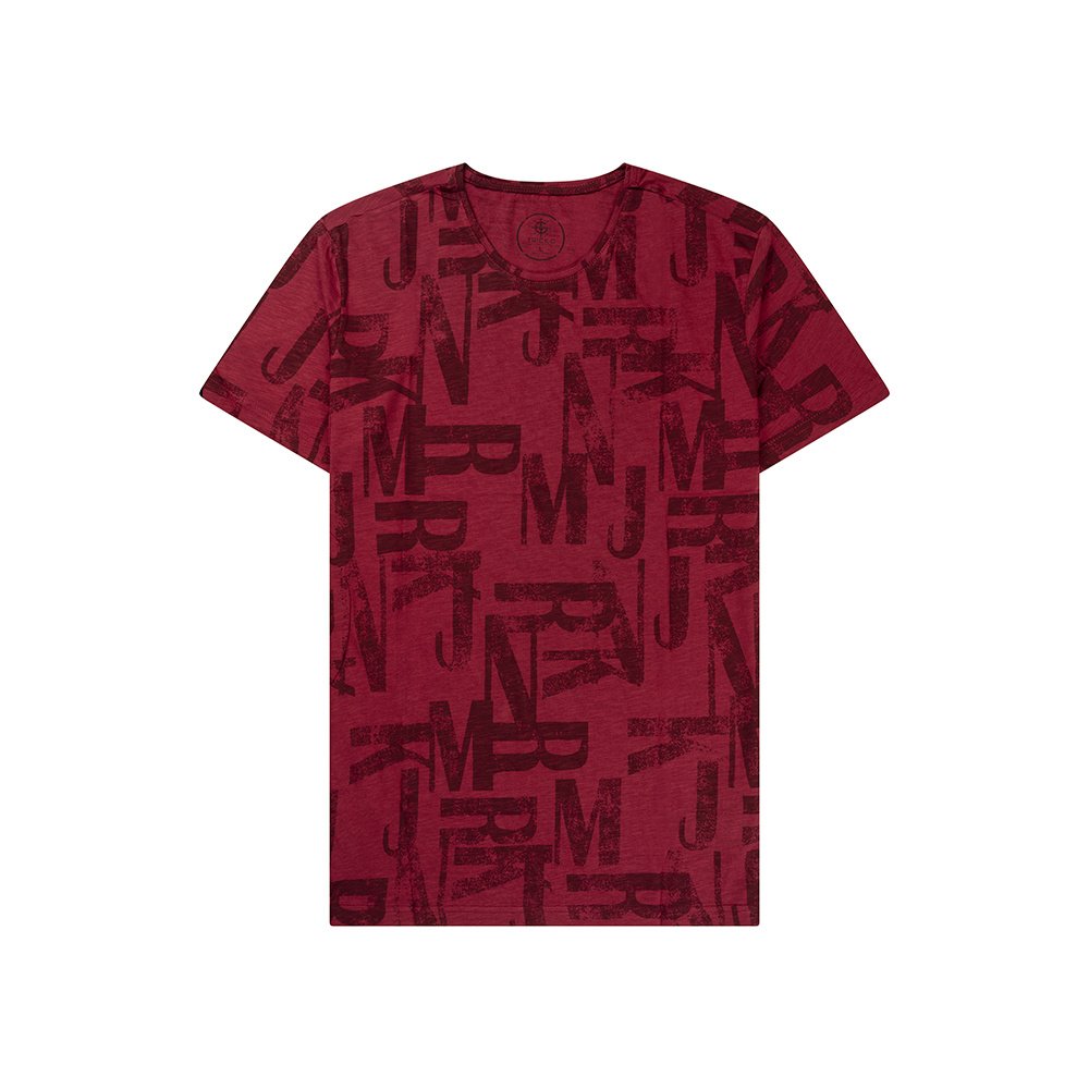 Bordeaux T-shirt voor Heren