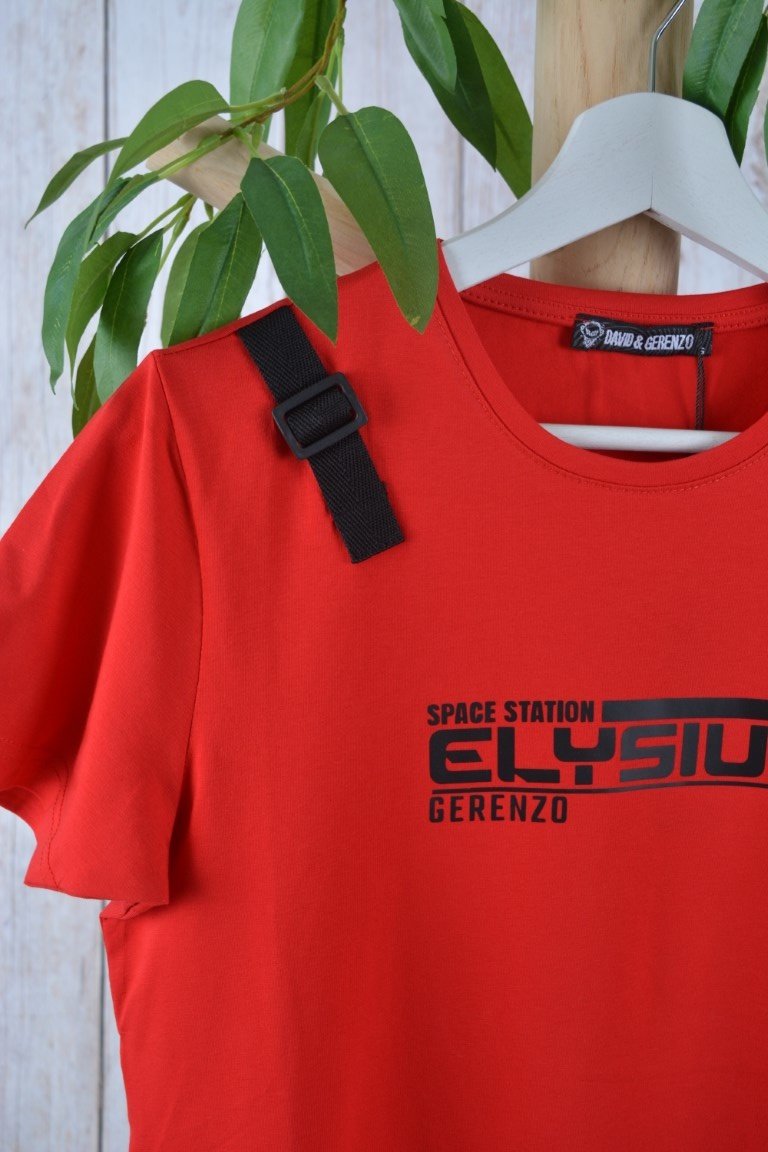 Elysium T-shirt Rood