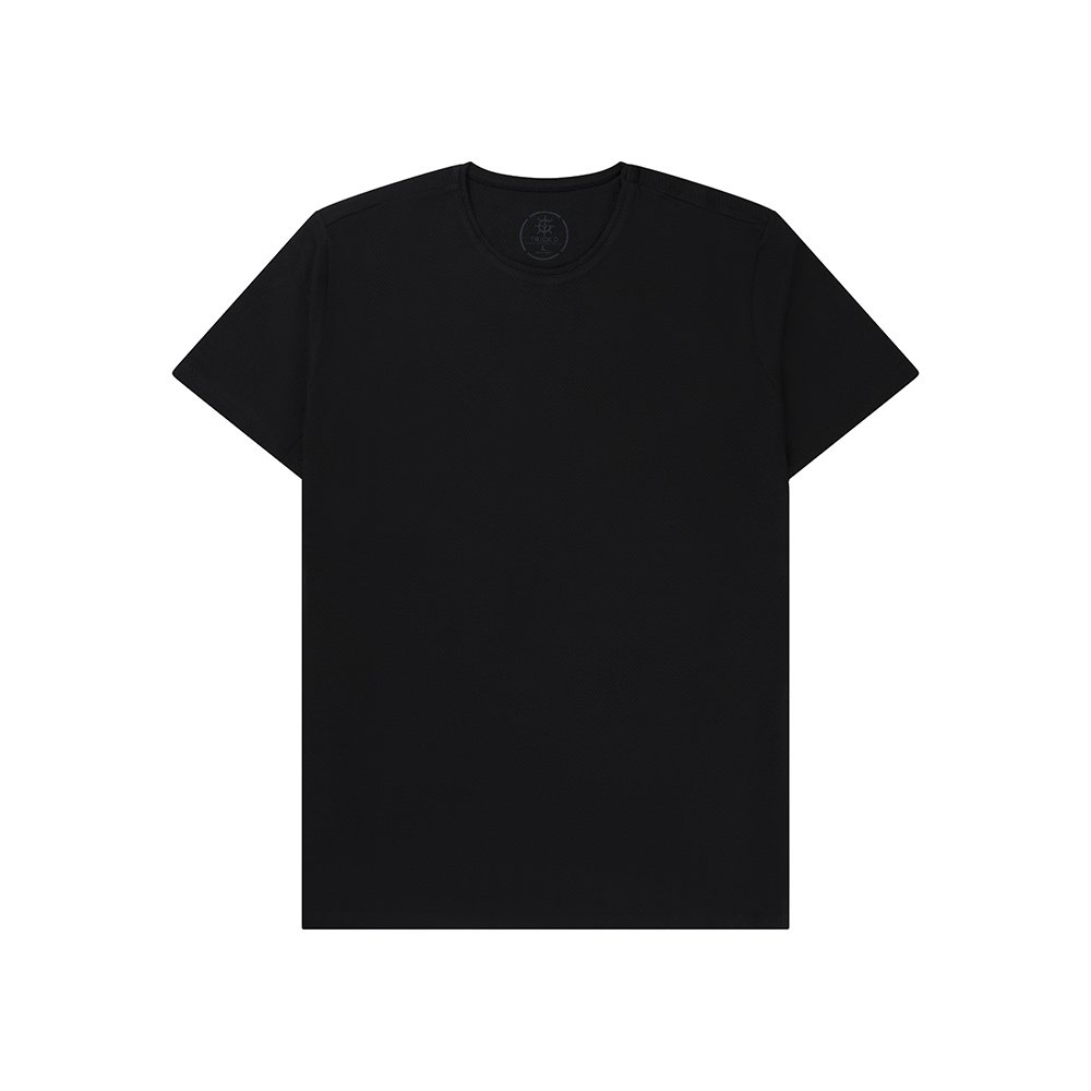 Slim fit basic zwart T-shirt