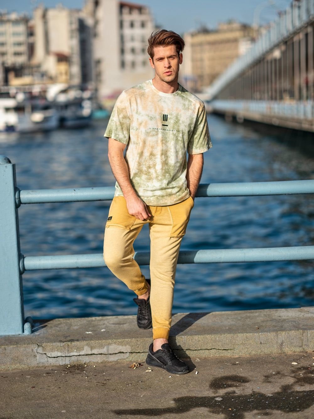 T-shirt htht bruin groen