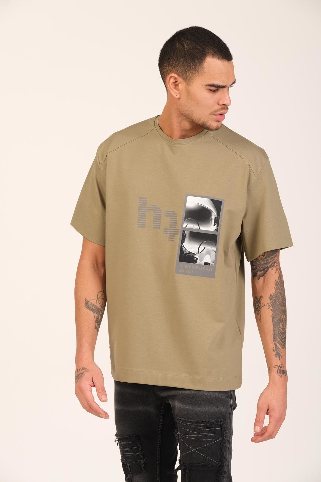 T-shirt legergroen ht