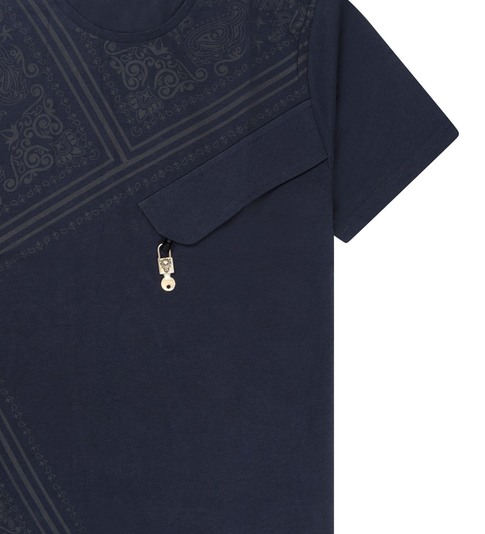 T-shirt met dessin blauw