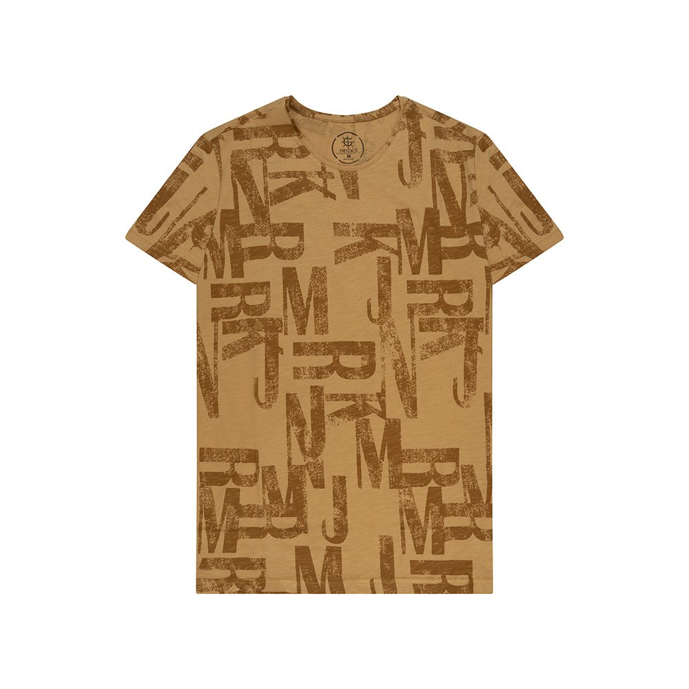 T-shirt met letters - Honing