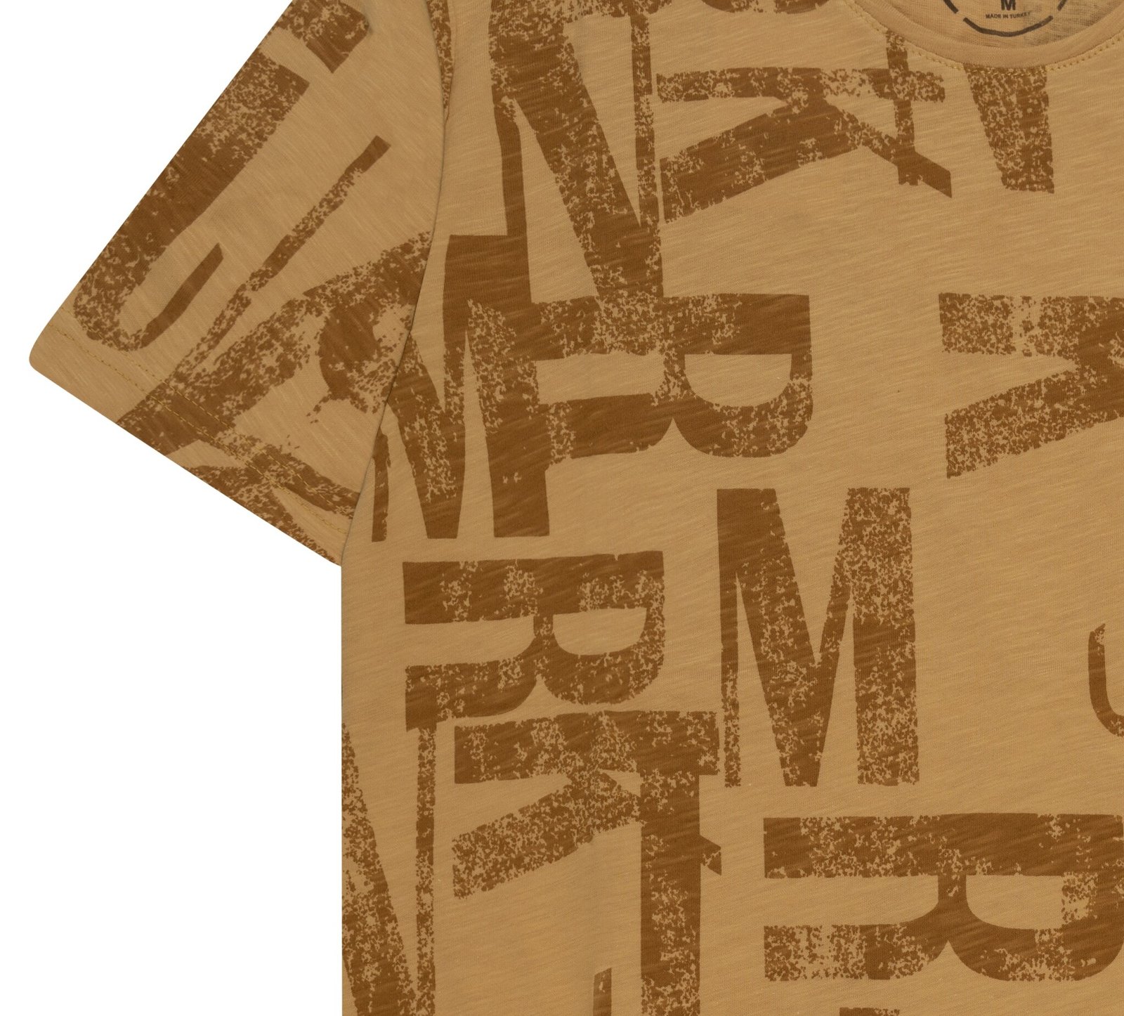 T-shirt met letters - Honing