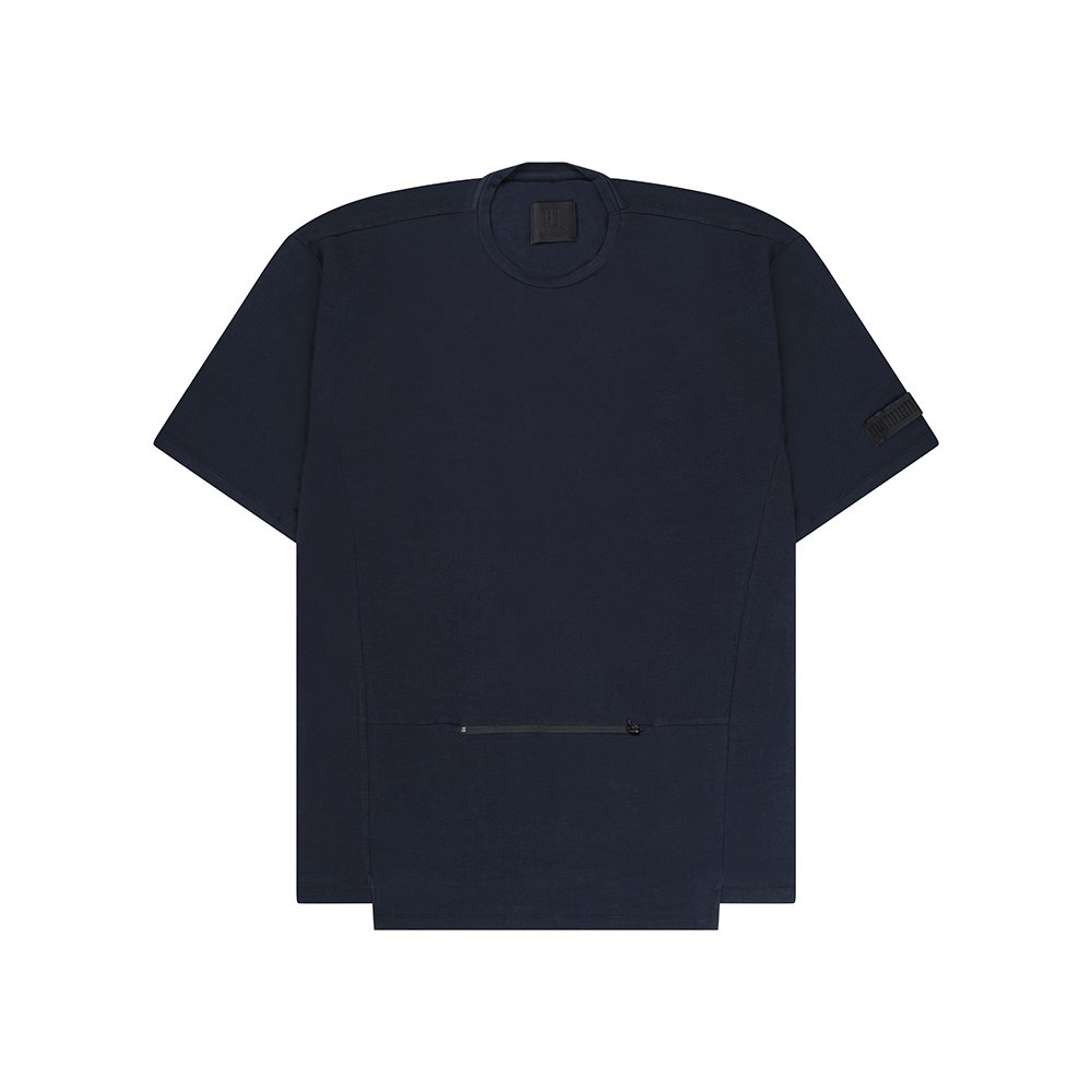T-shirt met rits navy