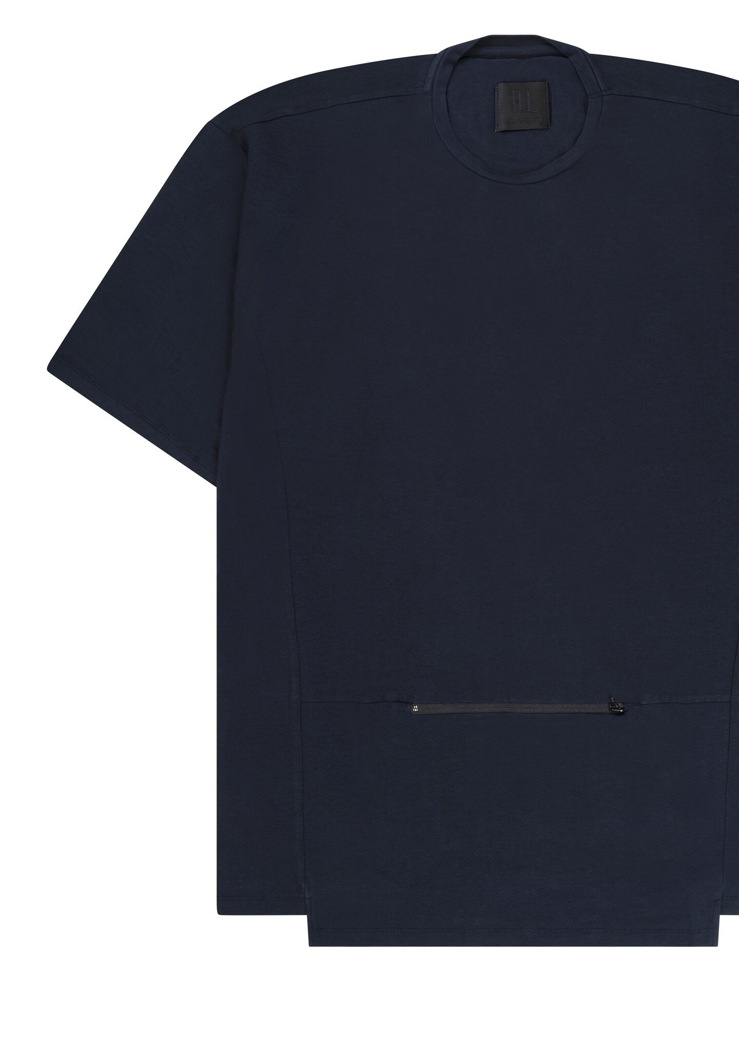 T-shirt met rits navy
