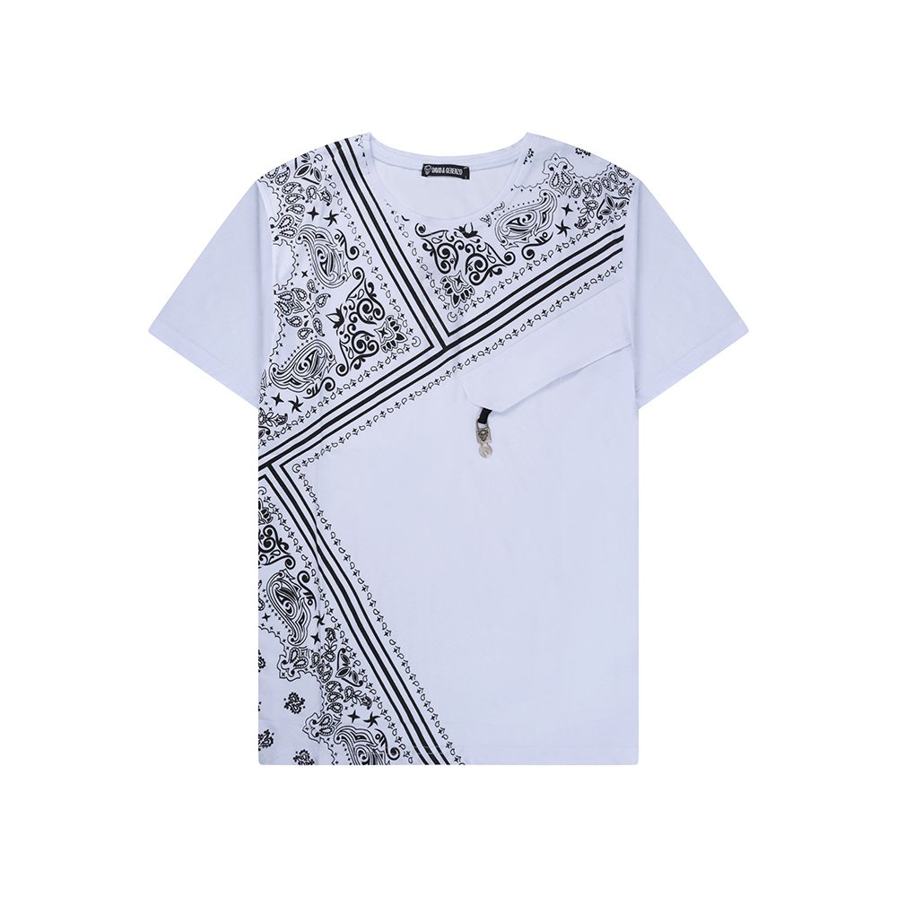 Wit T-shirt met Zwart Dessin