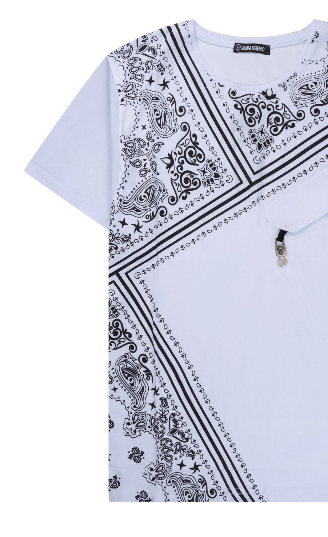 Wit T-shirt met Zwart Dessin