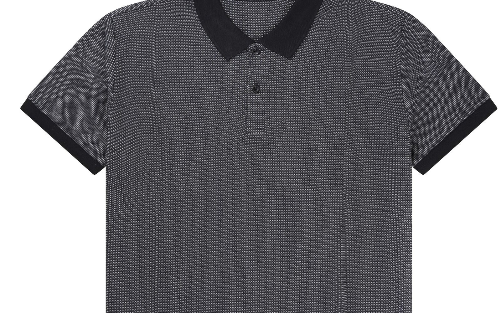 Zwart-Grijze Polo T-shirt voor Heren - Slim Fit - Legendarische Stijl