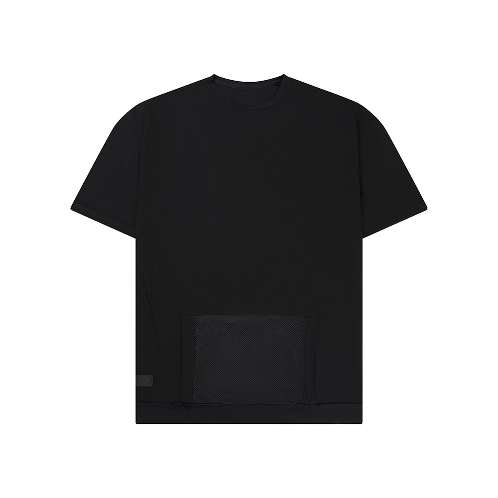 Zwart T-shirt met zak